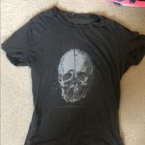 Brandy Melville Skull Graphic Tee
